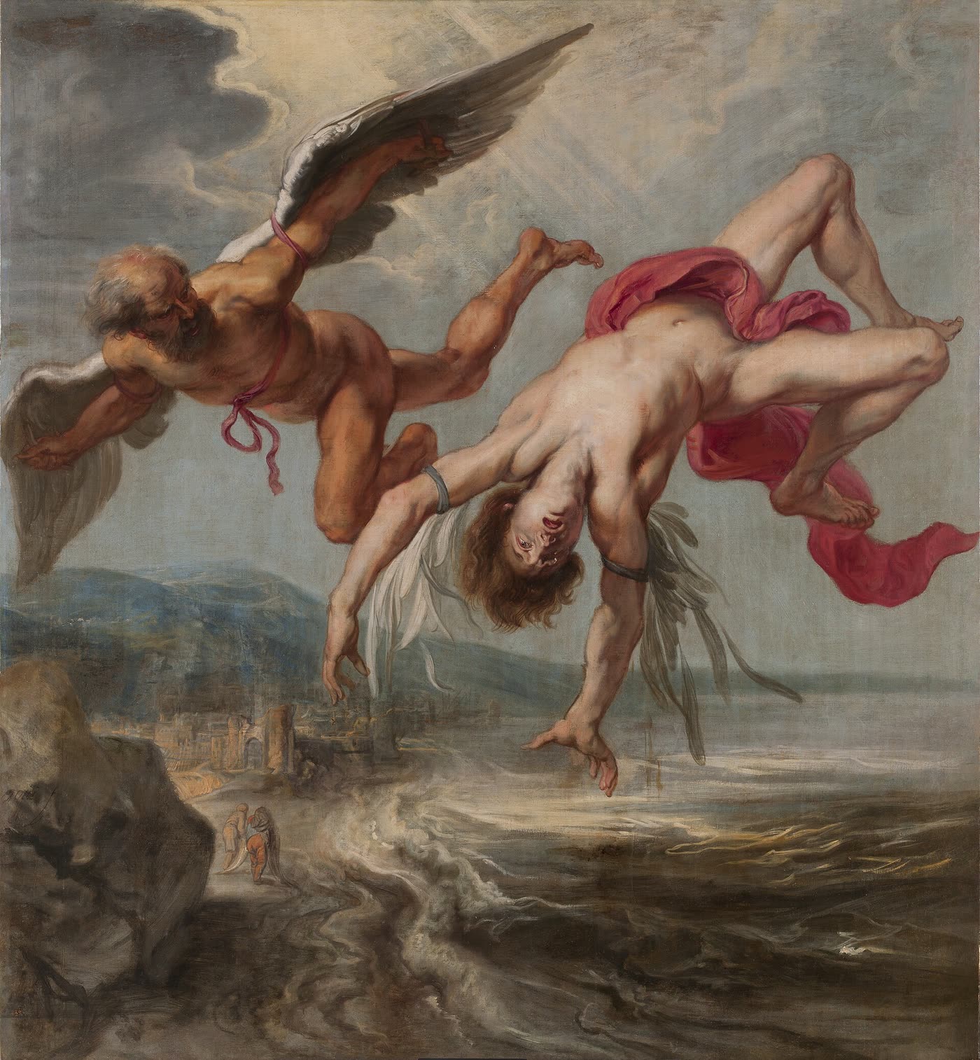 The Flight of Icarus by Jacob Peter Gowy