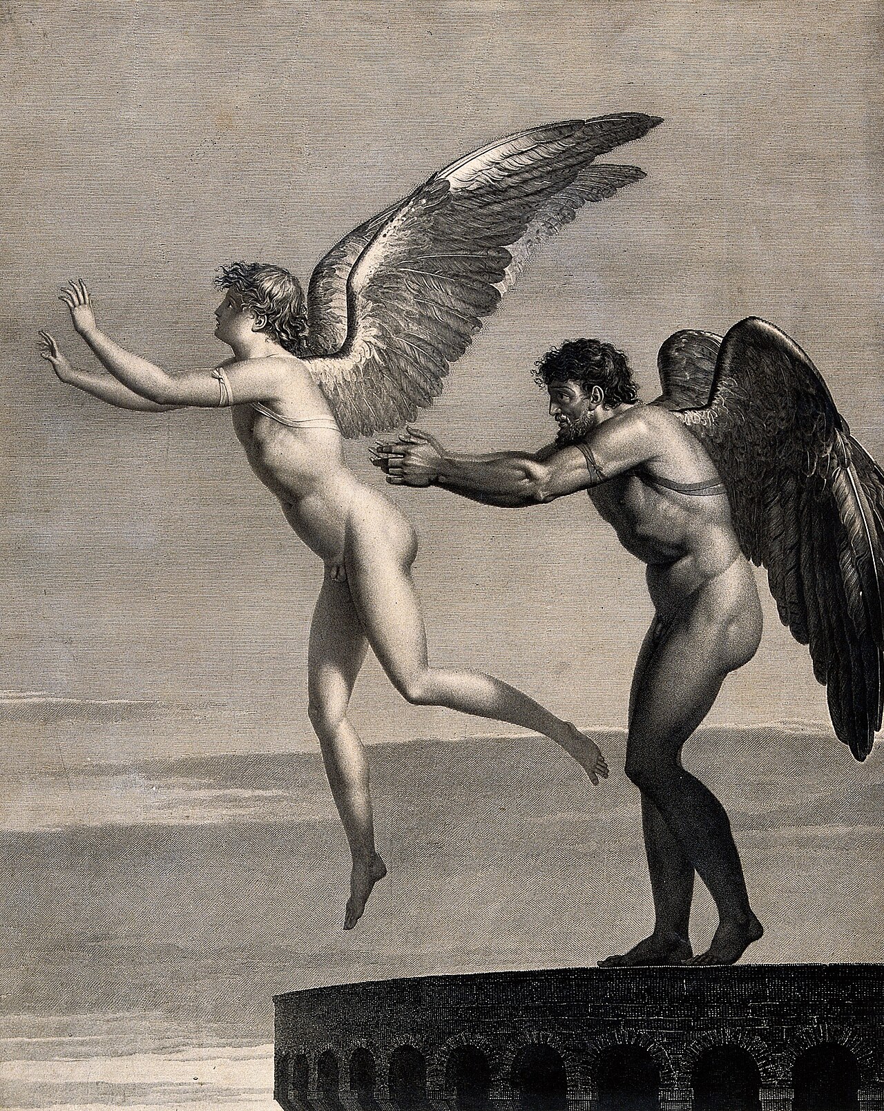 Daedalus and Icarus by Charles Paul Landon