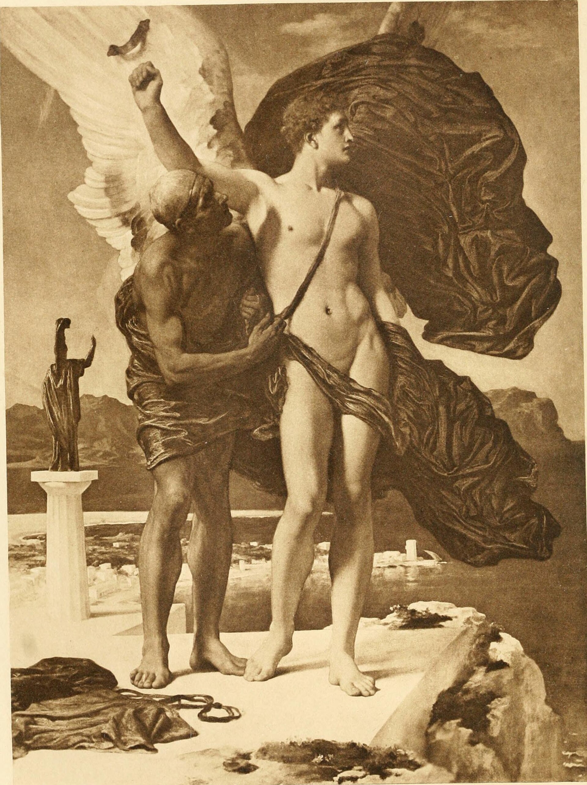 Icarus and Daedalus by Frederic Leighton
